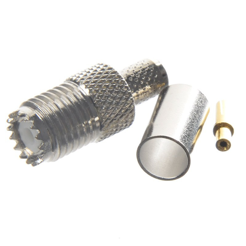 GNIAZDO UHF MINI RG 58 NA KABEL PRZEWÓD ZACISKANE