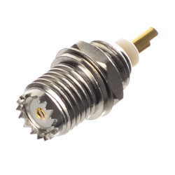 GNIAZDO UHF mini DO OBUDOWY LUTOWANE  PRZYKRĘCANE