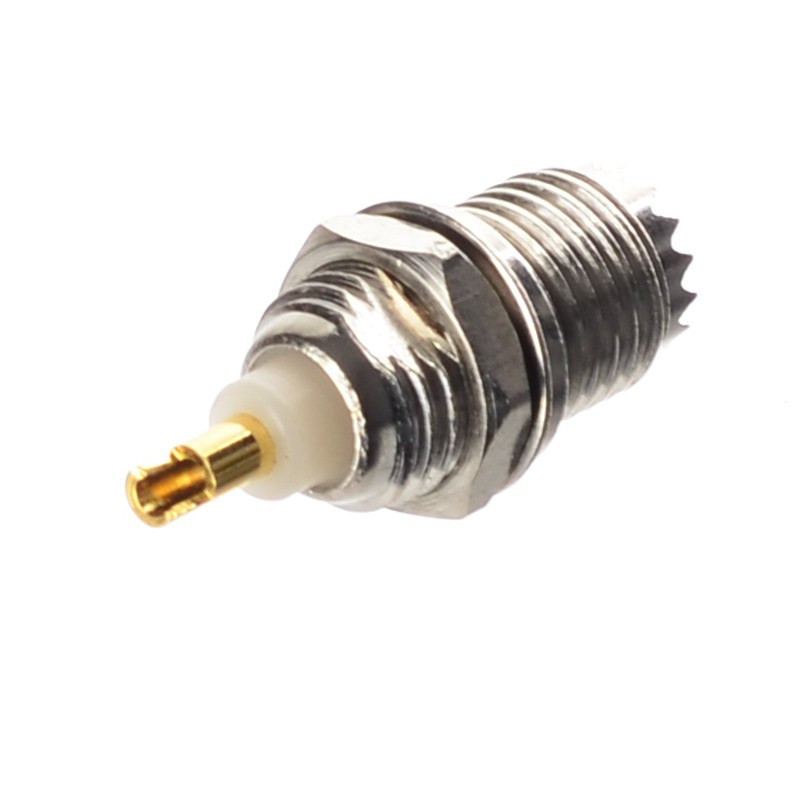 GNIAZDO UHF mini DO OBUDOWY LUTOWANE  PRZYKRĘCANE