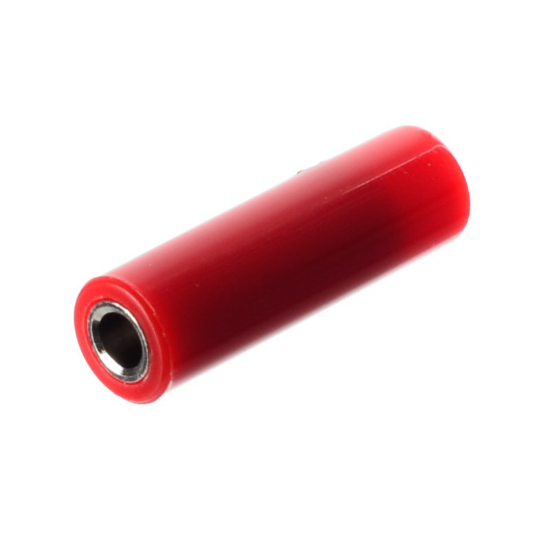 GNIAZDO BANAN NA KABEL 0656 CZERWONE