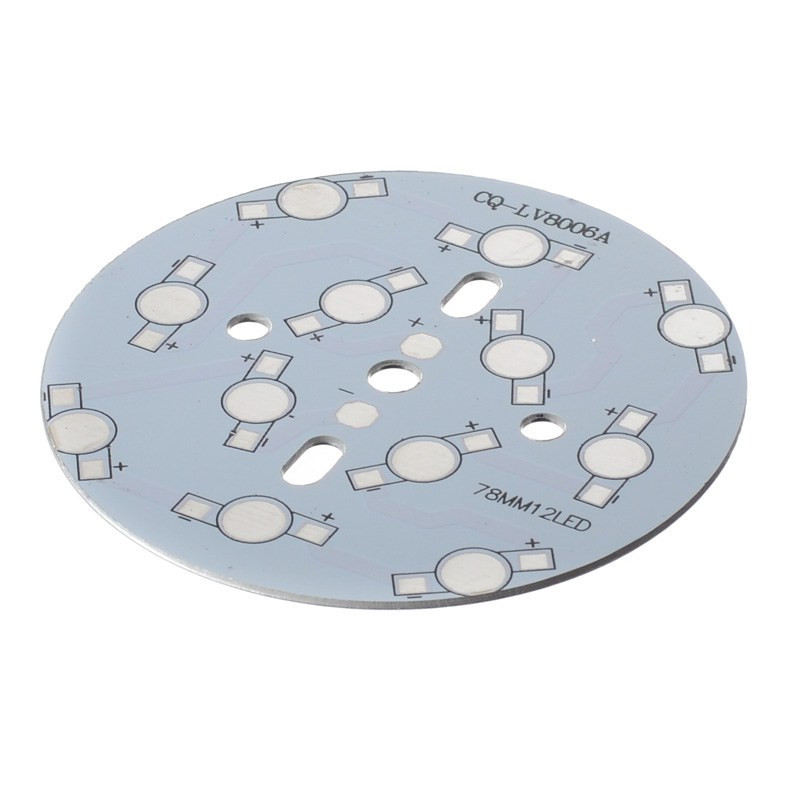 PŁYTKA LED MOCY 12xLED d 78mm RADIATOR