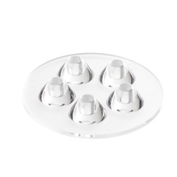 SOCZEWKA NA 5 LED MOCY 60st