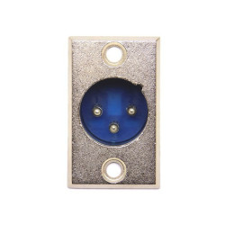 GNIAZDO XLR 3-PIN MĘSKIE PANELOWE JLM
