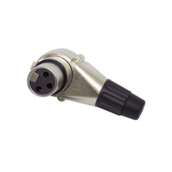 GNIAZDO XLR 3-PIN KĄTOWE JLM