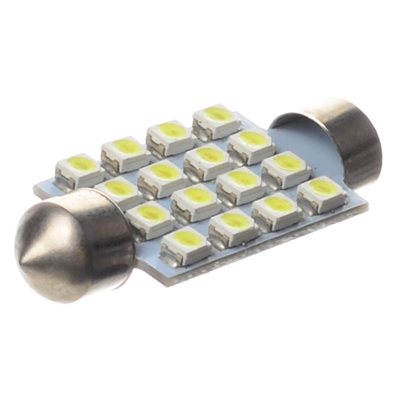 ŻARÓWKA RURKOWA 12V LED C5W 0,7W BIAŁA 1