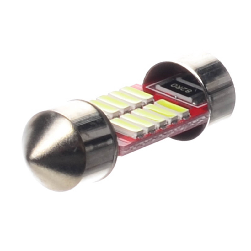 ŻARÓWKA RURKOWA 12V LED C5W 1,2W BIAŁA 31mm