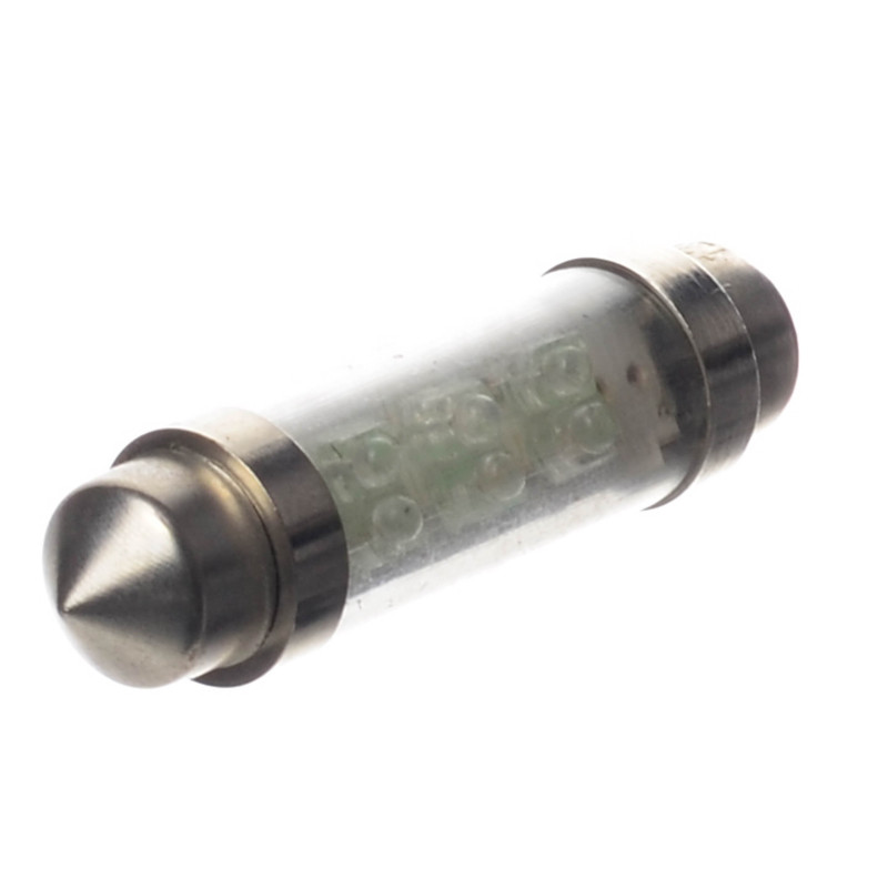 ŻARÓWKA RURKOWA 12V LED CZERWONA 10x36mm.