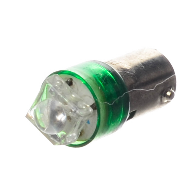 ŻARÓWKA 12V BA9S FLUX ZIELONA