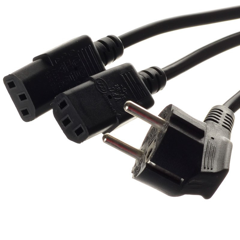 KABEL ZASILAJĄCY PC IBM C13 1xWT.230V/2x