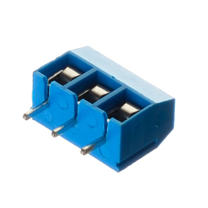 ZŁĄCZE PKA 3-PIN 5mm H=10mm NIEBIESKIE MINI M03 ETB10-03  AK500/3-5,0-V