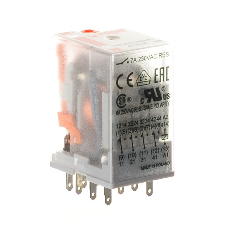 PRZEKAŹNIK 24VAC 6A R4N  4 STYKI 14-PIN RELPOL