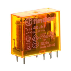 PRZEKAŹNIK 24VAC 1x16A 40.61 FINDER F40.61.8.024 1P