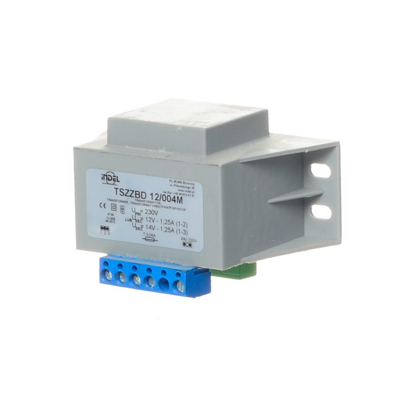 TSZZBD 12/004M TRANSFORMATOR DO DOMOFONÓW 0-12-14V 0,85A