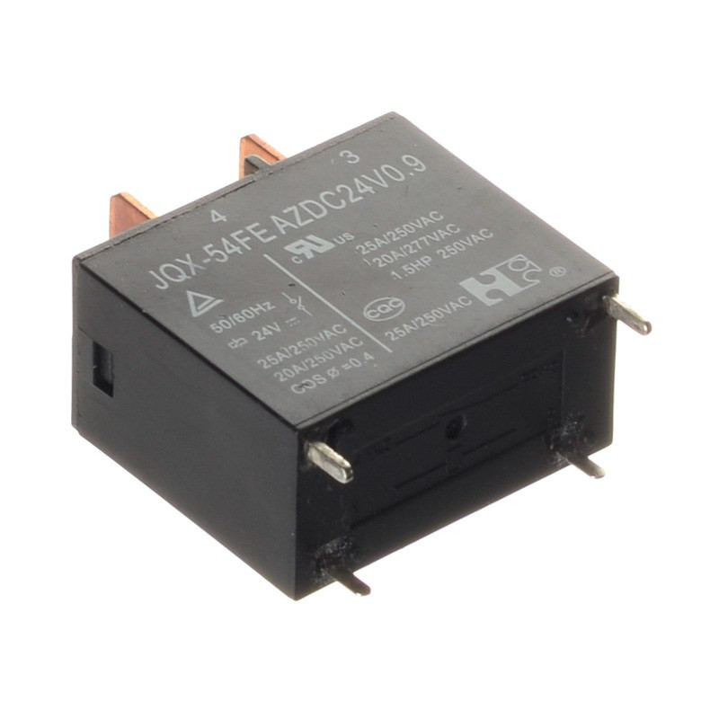 PRZEKAŹNIK 24V DC 25A 1-STYK JQX-54FE AZDC24V0.9 900mW MOC CEWKI