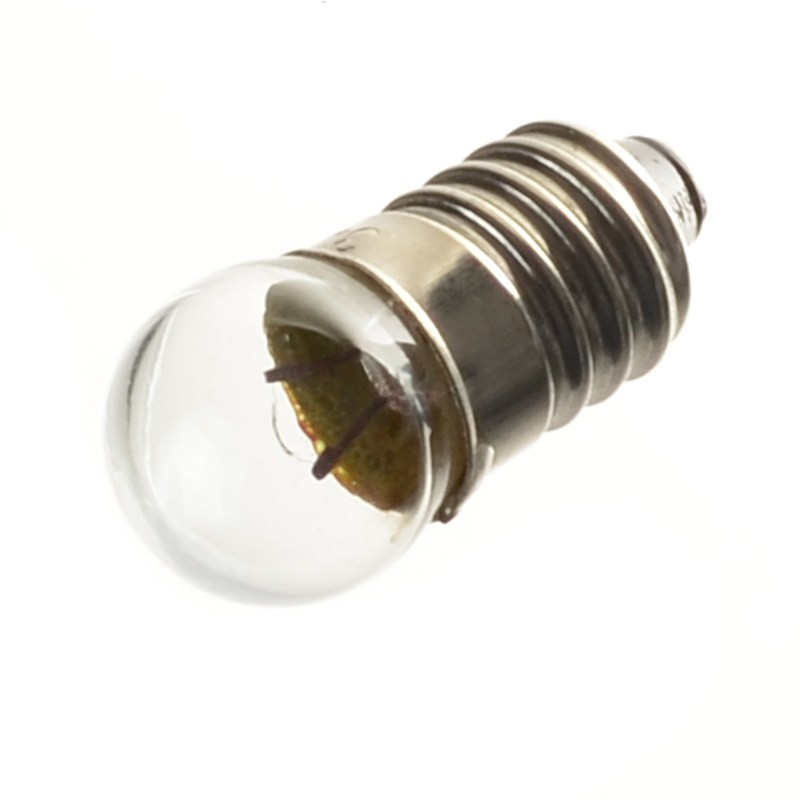 ŻARÓWKA E10 BIAŁA 3,5VDC 200mA 0,7W WKRĘCANA