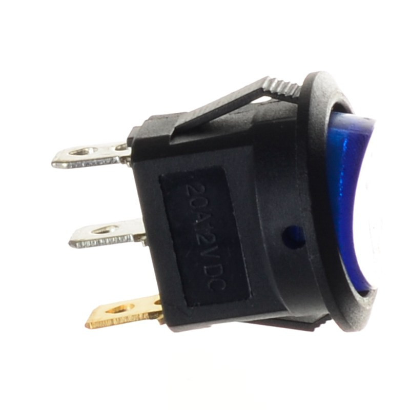 PRZEŁĄCZNIK DC 12V OKRĄGŁY PODŚWIETLANY