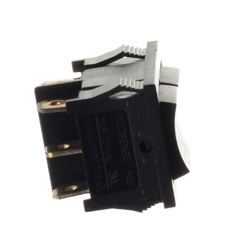 PRZEŁĄCZNIK 1/0/2  PODWÓJNY 6pin/3poz CZARNY KOŁYSKOWY