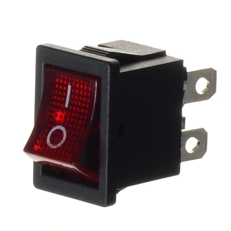 PRZEŁĄCZNIK 12V PODŚWIETLANY MAŁY  CZERWONY