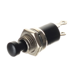 PRZYCISK ZWIERNY CZARNY 6mm. OTWÓR