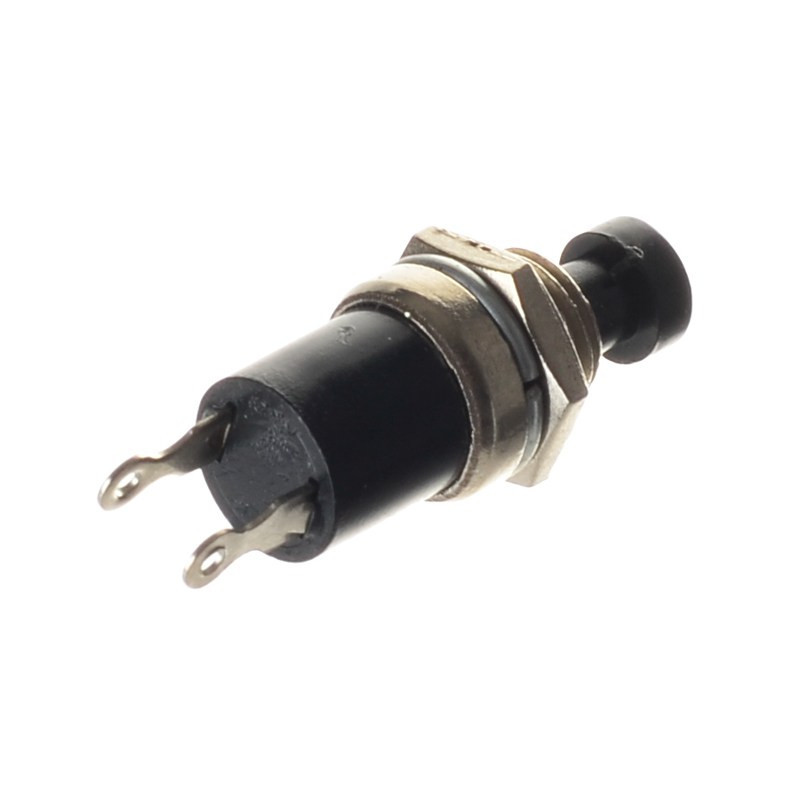 PRZYCISK ZWIERNY CZARNY 6mm. OTWÓR