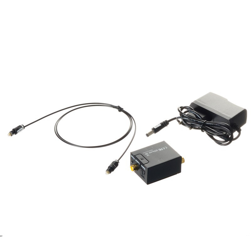 KONWERTER OPTYCZNY TOSLINK COAXIAL NA 2x RCA