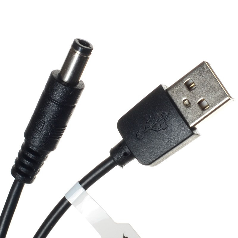 PRZEWÓD USB WTYK DC 2,5/5,5mm 1,0m VITALCO