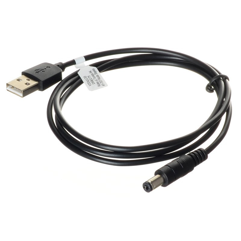 PRZEWÓD USB/WTYK DC 2,1/5,5mm 1,0m