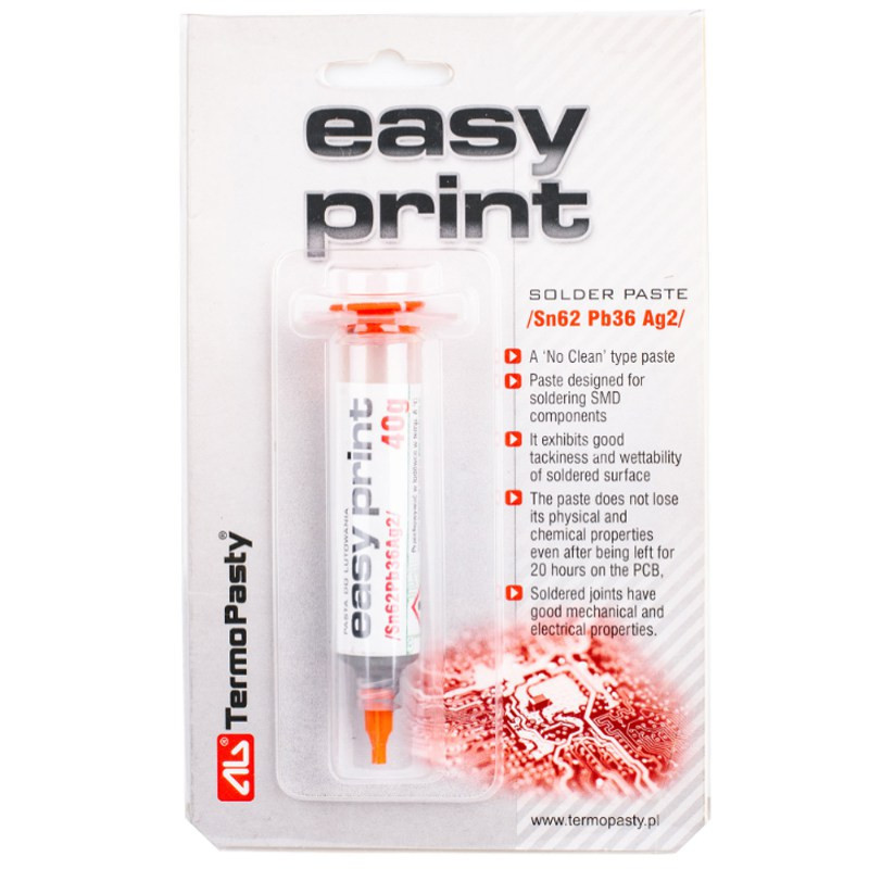 PASTA EASY PRINT Sn62Pb36Ag2 20g