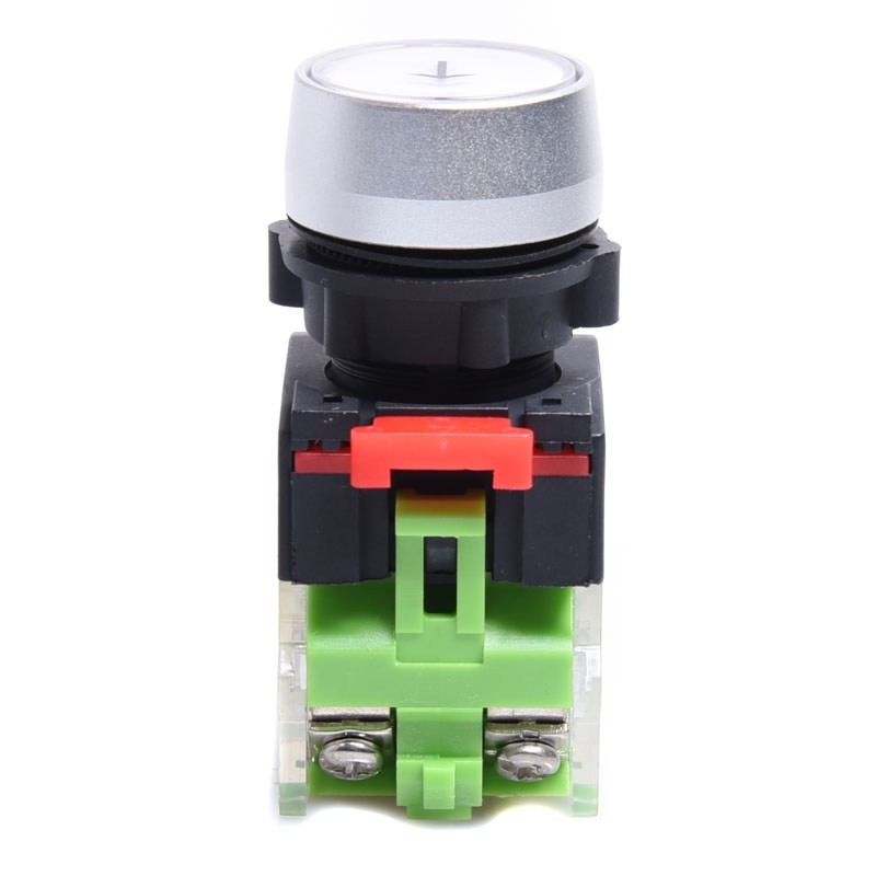 PRZEŁACZNIK CHWILOWY STRZAŁKA OFF-(ON) 2 POZ.10A 500V AC  22mm