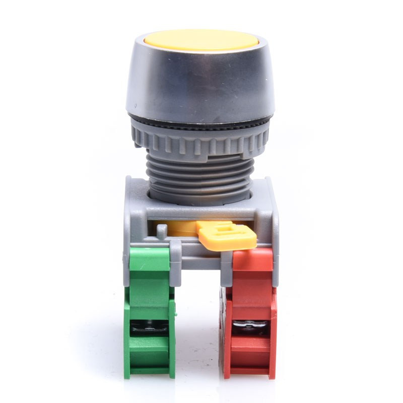 PRZEŁACZNIK CHWIL.ŻÓŁTY PBF22-1-O/C-Y kryty, NO-NC, 22mm