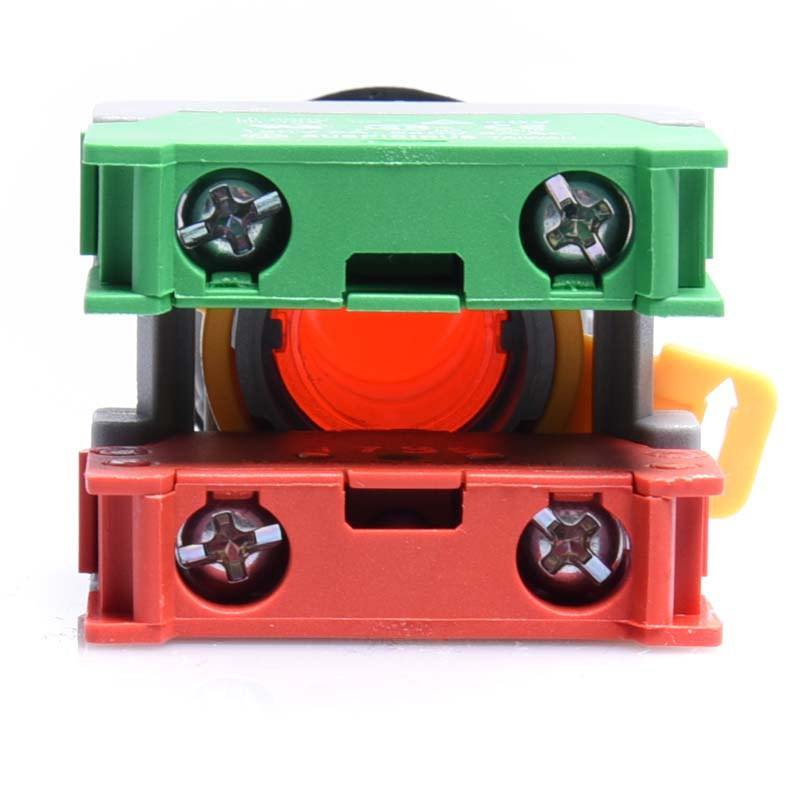 PRZEŁĄCZNIK CHWILOWY CZERWONY PBF22-1-0/C-Y KRYTY, NO-NC, 22mm