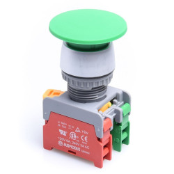 PRZEŁĄCZNIK EB22-1O/C-G ON-(OFF)+OFF-(ON)  2 TORY ZIELONY GRZYBKOWY ODKRĘCANY