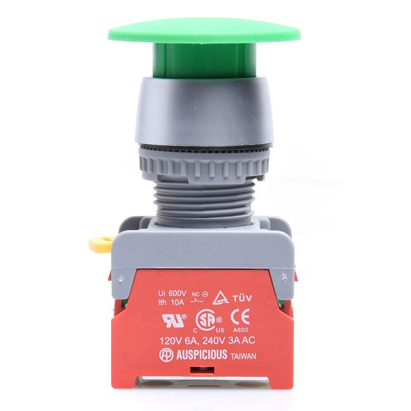 PRZEŁĄCZNIK EB22-1O/C-G ON-(OFF)+OFF-(ON)  2 TORY ZIELONY GRZYBKOWY ODKRĘCANY