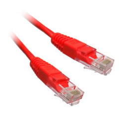 PATCHCORD UTP KAT.5e 0.5m CZERWONY D-LAN