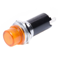 KONTROLKA NA ŻARÓWKĘ E10 16mm POMARAŃCZOWA (bez żarówki)