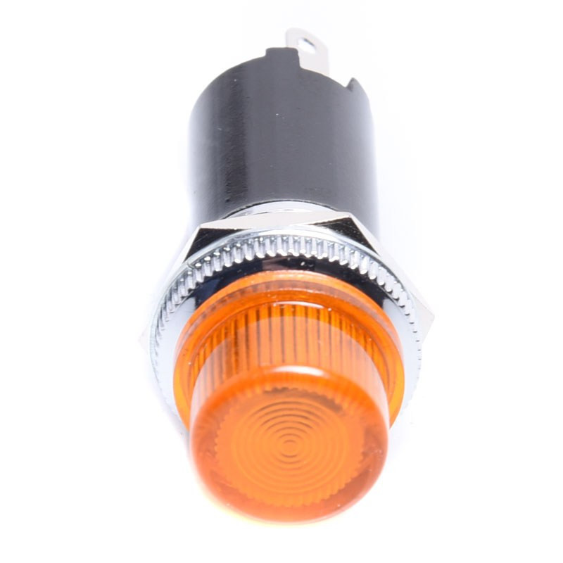 KONTROLKA NA ŻARÓWKĘ E10 16mm POMARAŃCZOWA (bez żarówki)