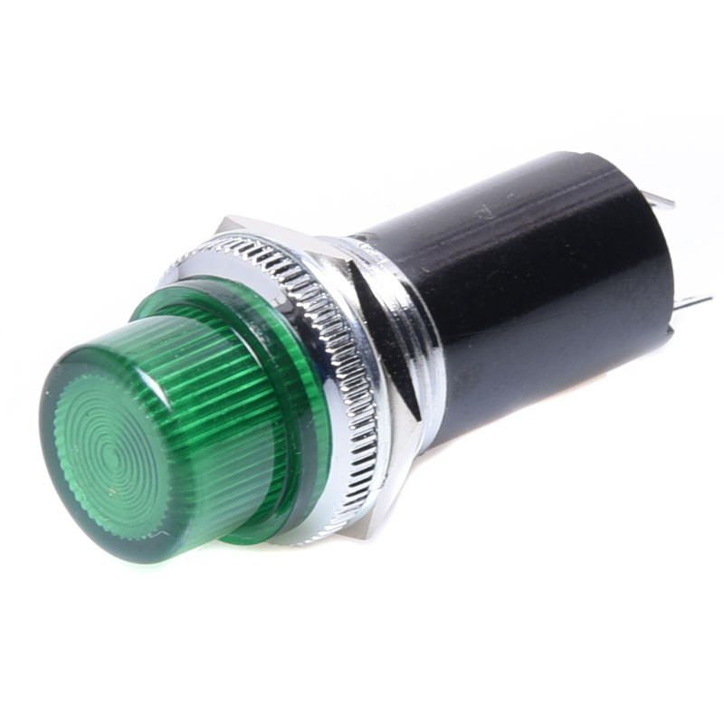 KONTROLKA NA ŻARÓWKĘ E10 16mm ZIELONA