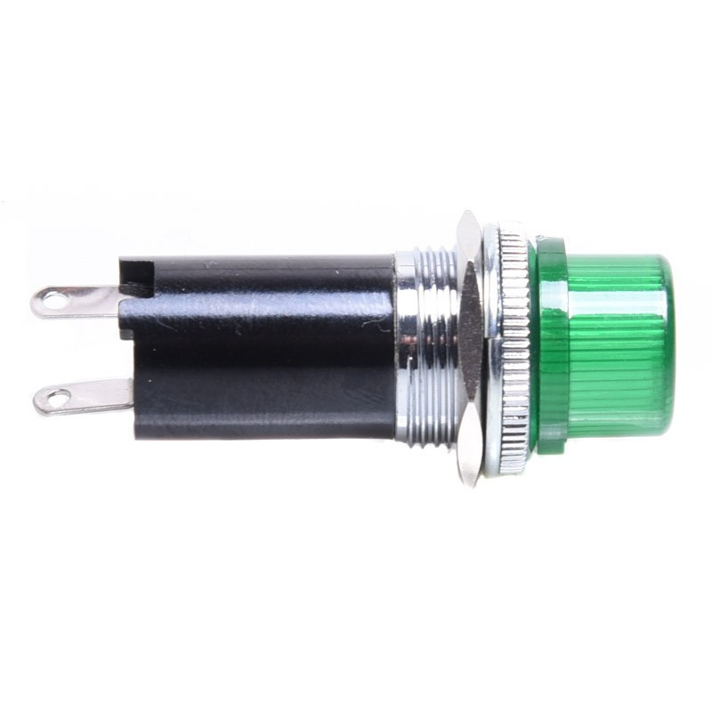 KONTROLKA NA ŻARÓWKĘ E10 16mm ZIELONA