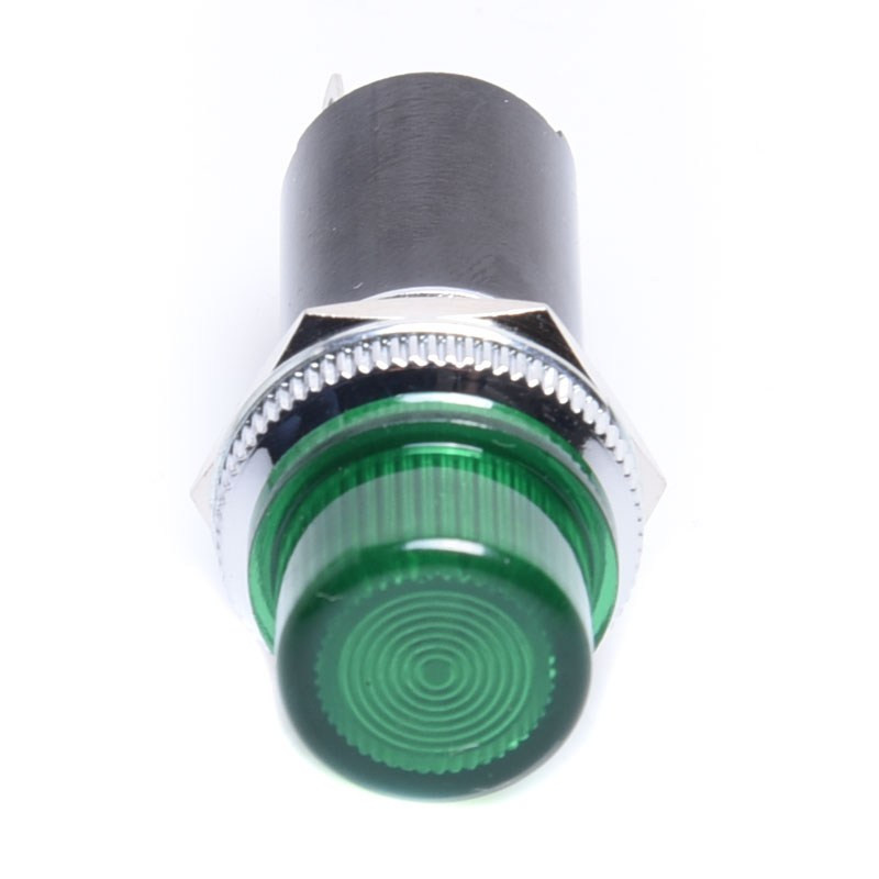 KONTROLKA NA ŻARÓWKĘ E10 16mm ZIELONA