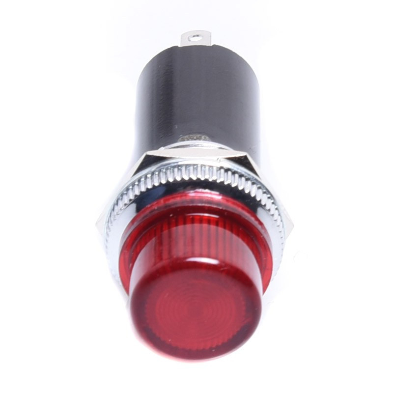 KONTROLKA NA ŻARÓWKĘ E10 16mm CZERWONA