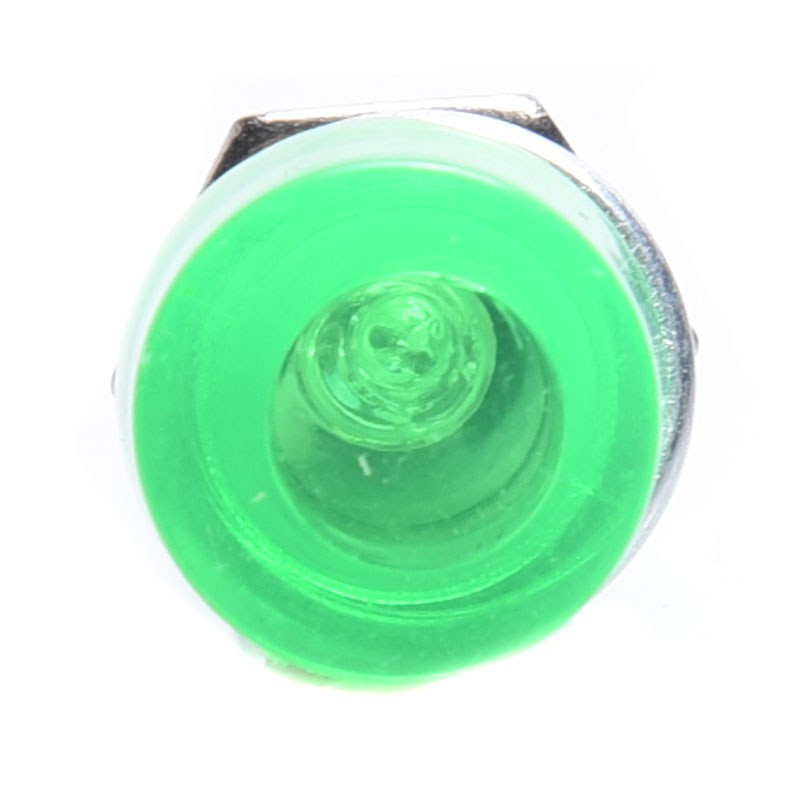 KONTROLKA ZIELONA - 220VAC 9mm - OKRĄGŁA NEONOWA