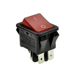 PRZEŁĄCZNIK AC 230V ON-OFF 1/0 PODŚWIETELANY DUŻY CZERWONY CANAL
