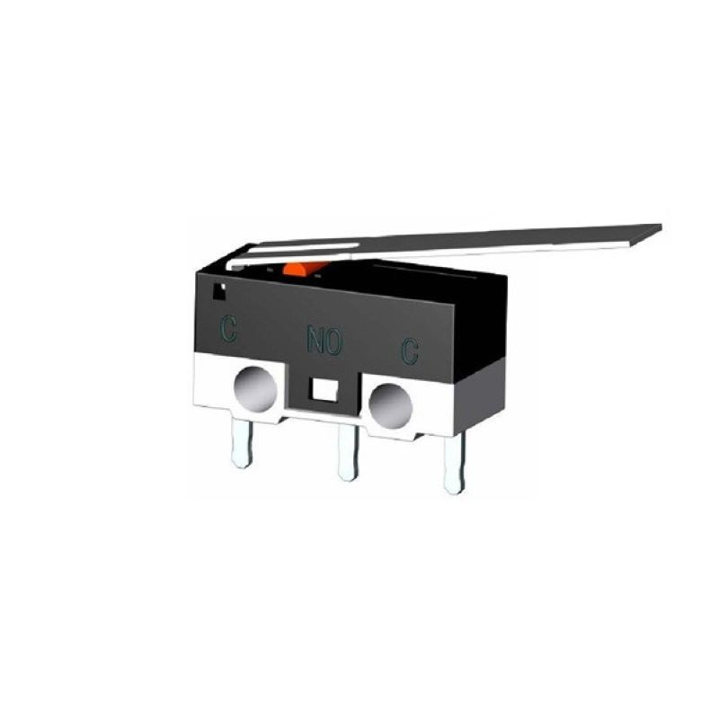 PRZEŁĄCZNIK KRAŃCOWY WK320 MINI  Z DŹWIGNIĄ L=17mm