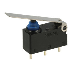 MIKROPRZEŁĄCZNIK  DŹWIGNIA=20mm NO+NC OMRON PRZEWLEKANY D2HW-A221D
