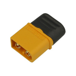 WTYK XT60H-M ZASILAJĄCY 60A 500V 2 TORY PROSTE  Z OSŁONKĄ POLIAMID LUTOWANY WYSOKOPRĄDOWY