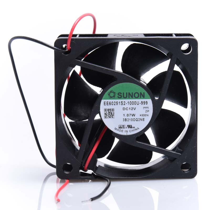 WENTYLATOR 12VDC 60x60x25 ŚLIZGOWE EB60251S1-999 SUNON 39,7m3/h 33,5dBA