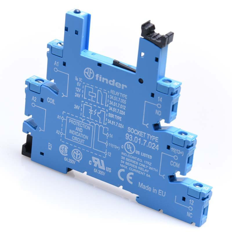 PODSTAWKA PRZEKAŹNIKA FINDER 93.01.7.024 SERIA 34 NA SZYNĘ