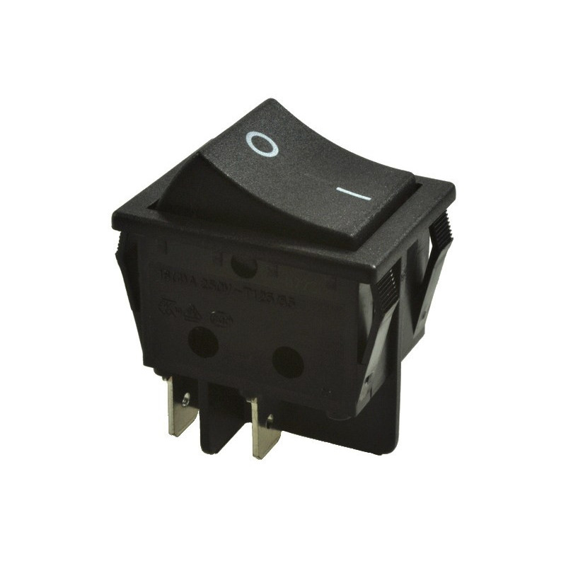 PRZEŁĄCZNIK ON-OFF 1-0 CZARNY 16A 250V CANA HQUALITY SERIES  DO LISTWY