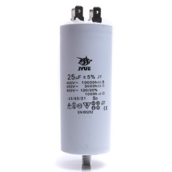 KONDENSATOR 25uF ROZRUCHOWY KONEKTOR 40x95mm