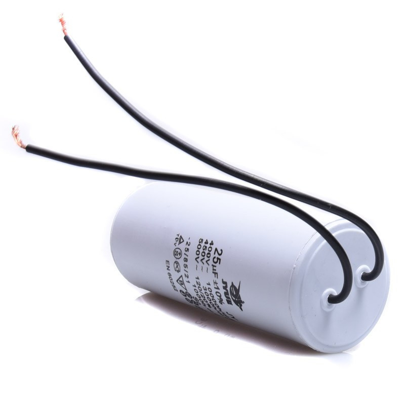 KONDENSATOR 25uF ROZRUCHOWY 40x95mm KABLE